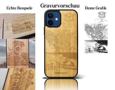 INDIVIDUELL iPhone 12 mini Bambus-Kunststoff